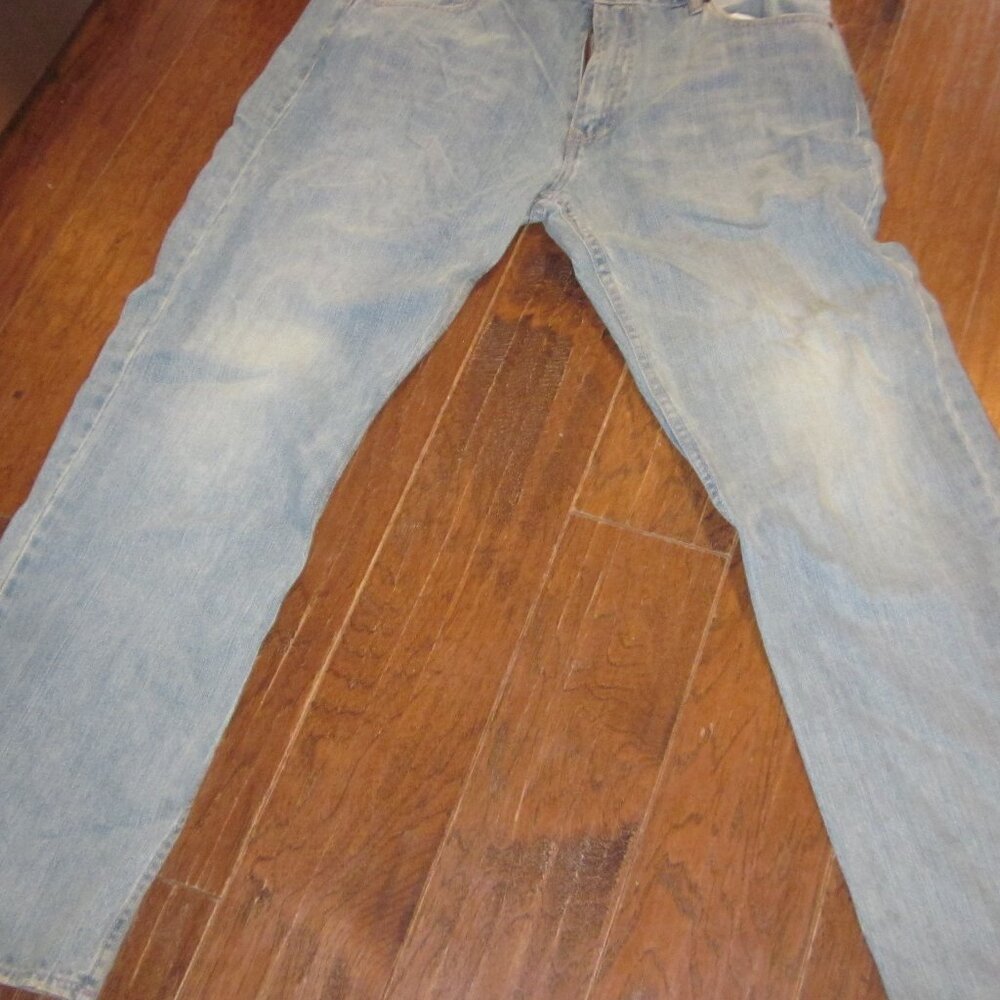 Y2k NWT PLUGG BAGGY JEANS WASHED OUT DENIM 38X32 NEW